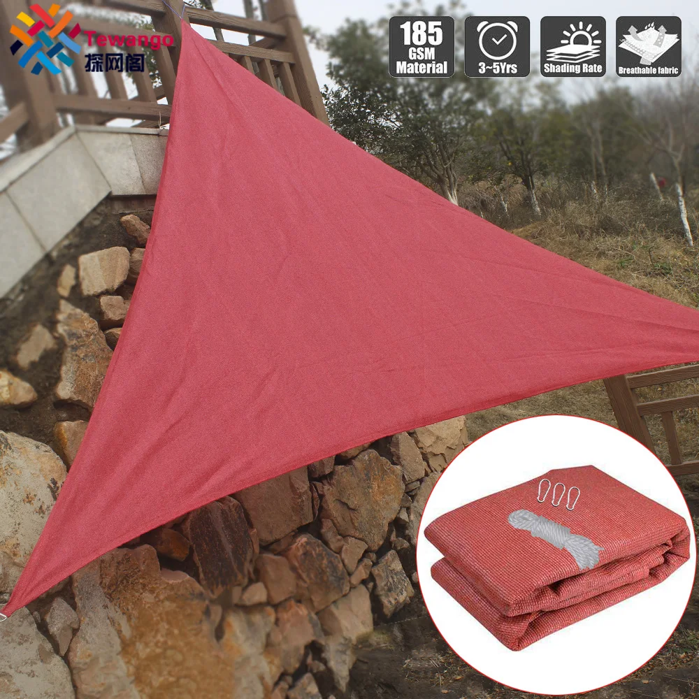 

5mx5mx5m Sunshade Net 200GSM Anti-UV Balcony Garden Patio Pool Shade Sails Knitting Awning Camping Shading Cloth Curtain Fabric