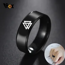 

Vnox Viking Rune Ring for Men Custom Engraving Image Stainless Steel Light Nordic Male Anel Mythology Amulet Jewelry