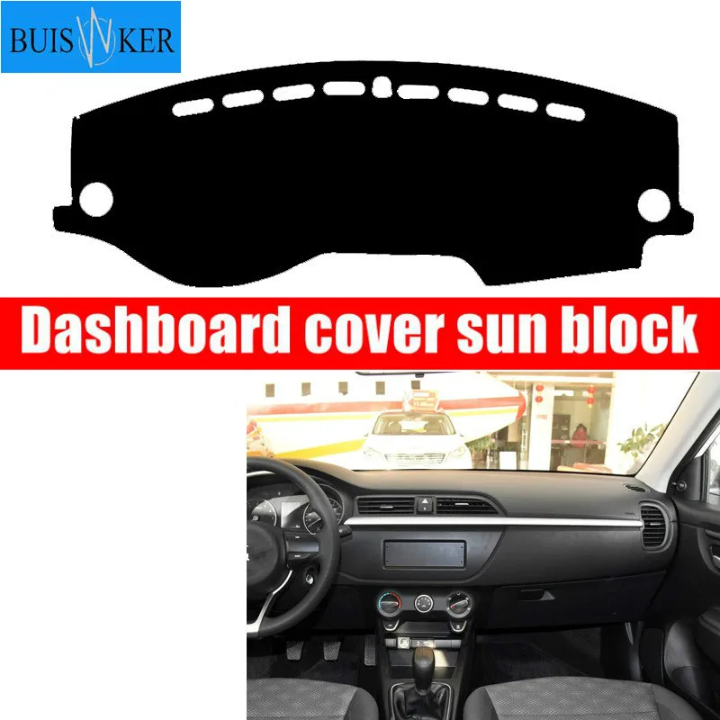 LHD RU Car Dashboard Cover For Kia Rio 4 K2 2017 2018 Anti-slide Pad Dashmat Sun Shade Dash Board Carpet Car-styling Mat | Автомобили и
