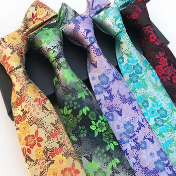 

New 8cm Fashion Big Flower Paisley Men's Tie Business Casual Festive Wedding Tie Trendy Executive Men's Suit Tie Accessories