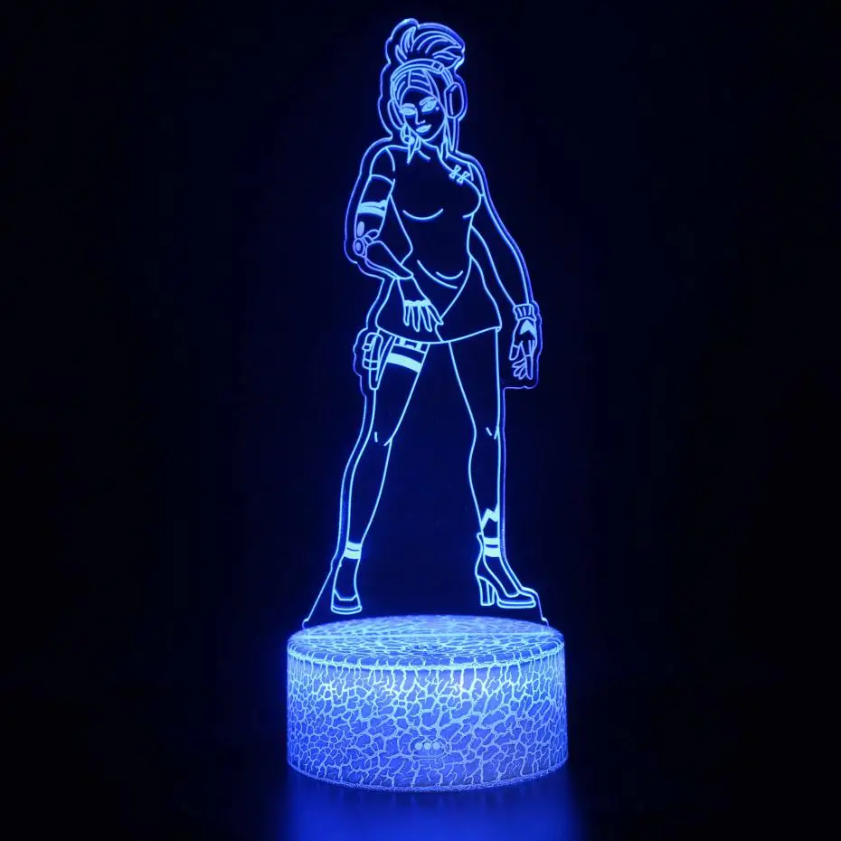 3d лампа очаровательный рисунок для детей игрушки корейский столик лампа дистанционный сенсорный USB детская настольная лампа ночник макияж настольная лампа