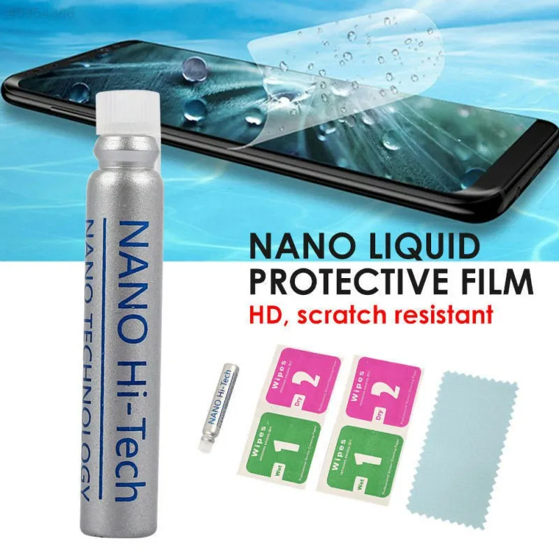 Нано-Жидкая Защитная пленка для экрана, универсальная, против царапин, отпечатков пальцев, Защитная пленка для мобильного телефона, нано-полимерный материал