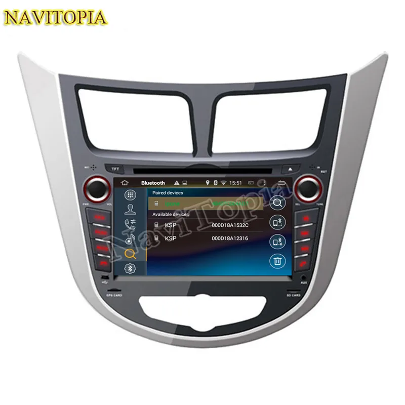Sale Octa Core 4G+64G Android 9.0 Car DVD Multimedia Player for Hyundai Accent Blue 2011- for Accent WIT Hatchback 2011 2012 2013- 4