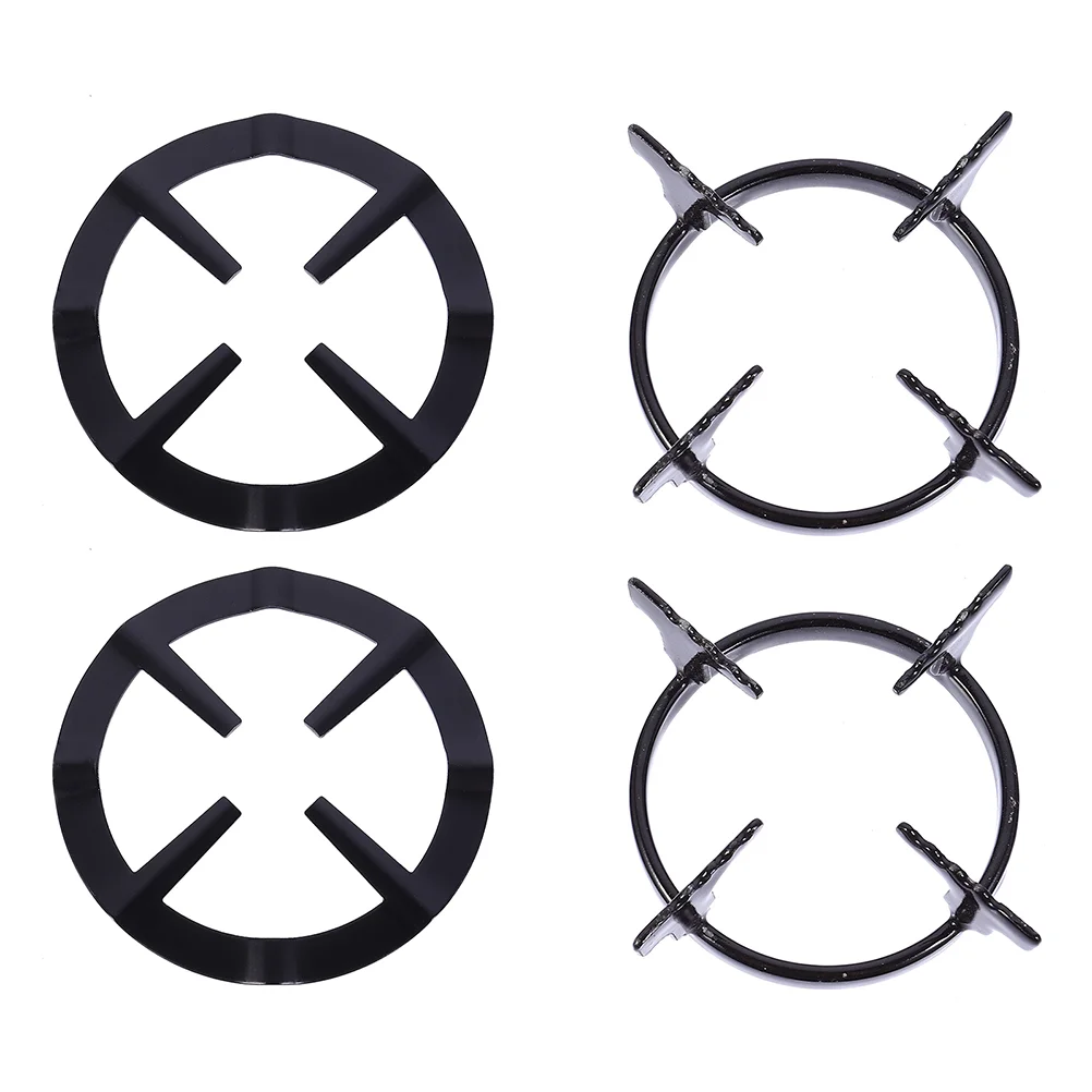 4Pcs Gas Stove Racks Hob Kitchen Gadget Accessories (Black) | Дом и сад