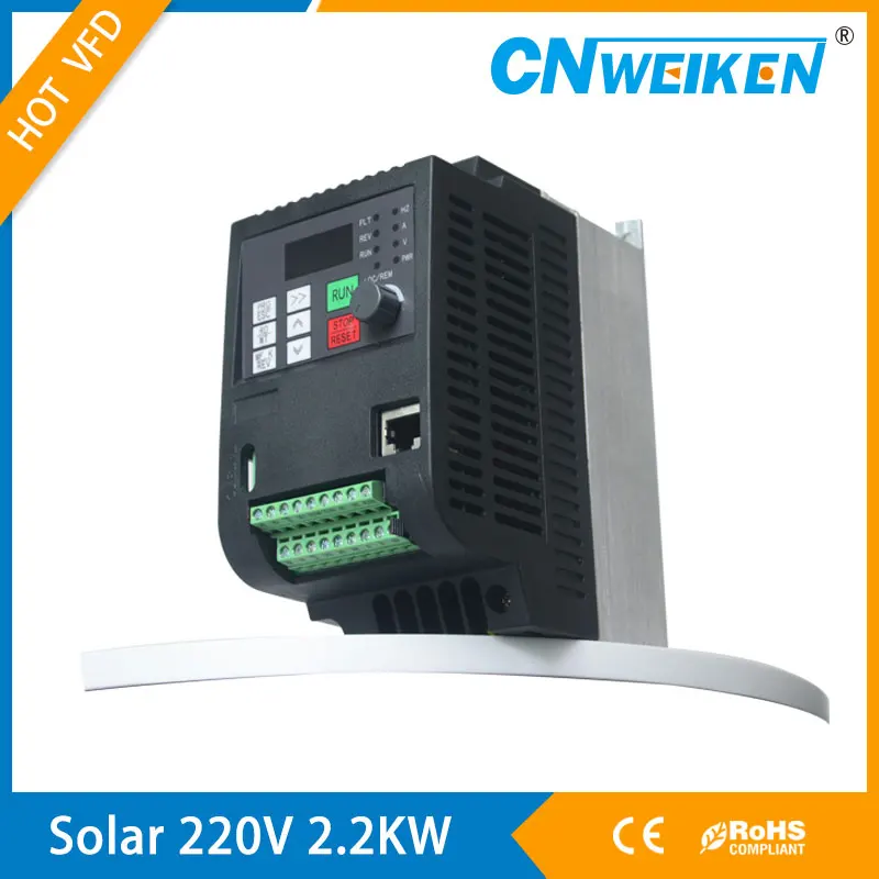 Солнечный инвертор 0.75KW-7.5KW 220V DC to ac универсальный Частотный Привод VFD