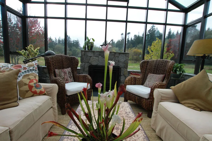 Luxury Conservatory outdoor sunrooms Prefab House Sunroom aluminium glass house