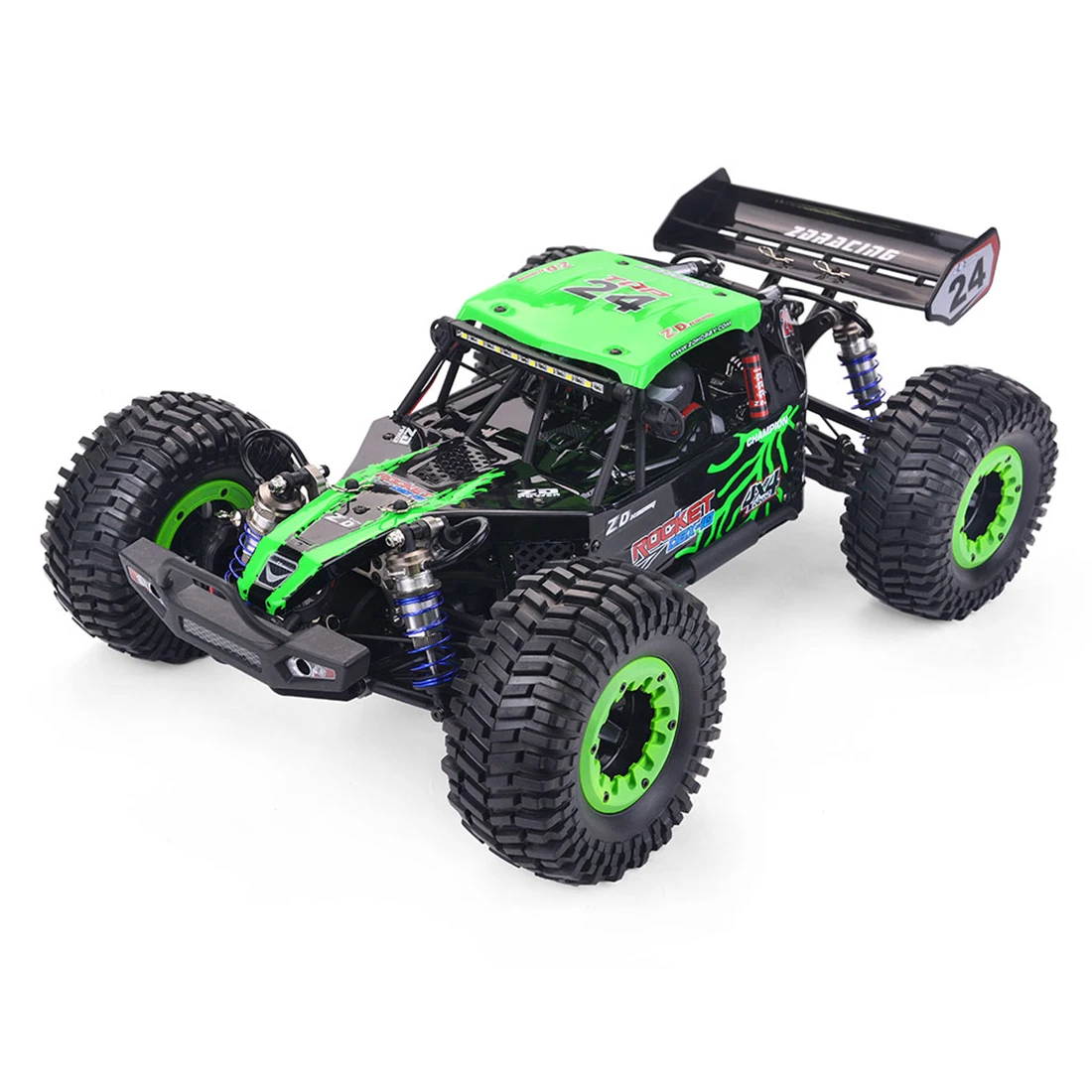 US $334.79 ZD Racing ROCKET DBX10 110 4WD 80kmH 24G Brushless Motor Highspeed RC Car Desert Offroad Vehicle RTR VersionTail Wing