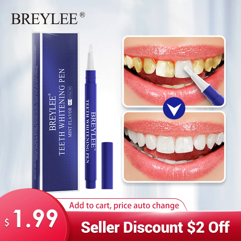 

BREYLEE Teeth Whitening Pen Powder Toothpaste Oral Hygiene Essence Tooth Care Remove Plaque Stains Serum Clean Dental Tools Push