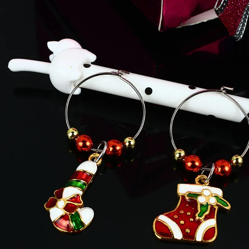 Beautiful Lovely Table 6PCS/Set Xmas Pendants Kitchen Christmas Decorations Alloy Accessory Party Festival New Year Gift