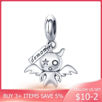 

CodeMonkey 100% 925 Sterling Silver Koakuma Little Evil Devil Beads Charms Fit Charm Bracelets Necklaces DIY Jewelry Making C975