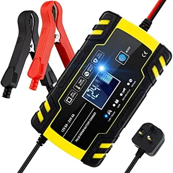 

12V/24V 8Amp Car motorcycle 3 stage Automatic Battery Charger Fast Charge AGM Deep cycle GEL Lead-Acid battery Charger