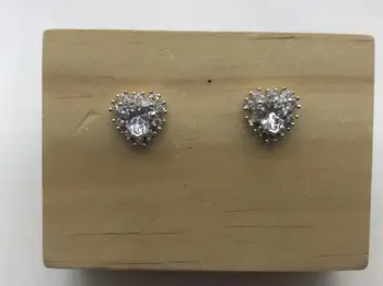 

Fashion Statement Heart Connect To Zircon Crystal Women S925 Pure Silver Anti Allergy Trendy Elegant Temperamen Best Friend Gift