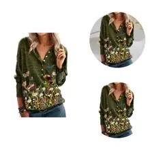 

Classic Pullover T-shirt Wear Resistant Skin-Touch Spring Scene Print Lady Tee Shirt Women Blouse Tee Shirt