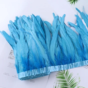 

2 Meters Rooster Tail Feather 25-30CM/10-12 Inches coque cock Feathers for Crafts DIY Jewelry making Party Decoration Plume