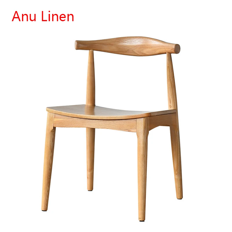Anu Linen Chair Nordic Solid Wood Chair Modern Dining Chair Living Room Chairs AliExpress
