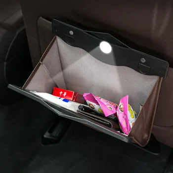 

Car Seat Back Organizer PU Leather Garbage Storage Bag Car Organizer Accessories for Volvo S40 S60 S80 XC60 XC90 V40 V60 C30 XC7
