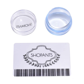 

Chess Style Jelly Blue Transparent Nail Stamper Silicone Clear Pink Nail Art Stamper Nail Scraper Stamping Nail Tool Kit Set