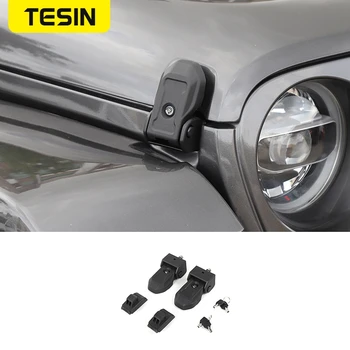 

Lock Hood For Jeep Wrangler JL Car Engine Lock Hood Latch Catch With Key Lock Kit For Jeep Wrangler JL 2018+Exterior Accessories