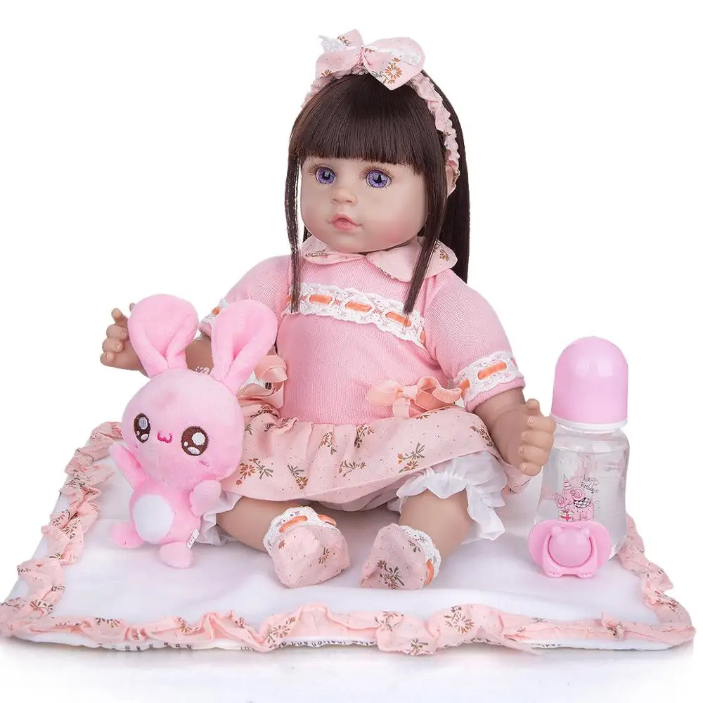 Boneca Bebê Reborn, 55cm, Brinquedo Muito Macio De Silicone, Boneca De  Menina, Princesa Rosa, Com Dropshipping - Bonecas - AliExpress
