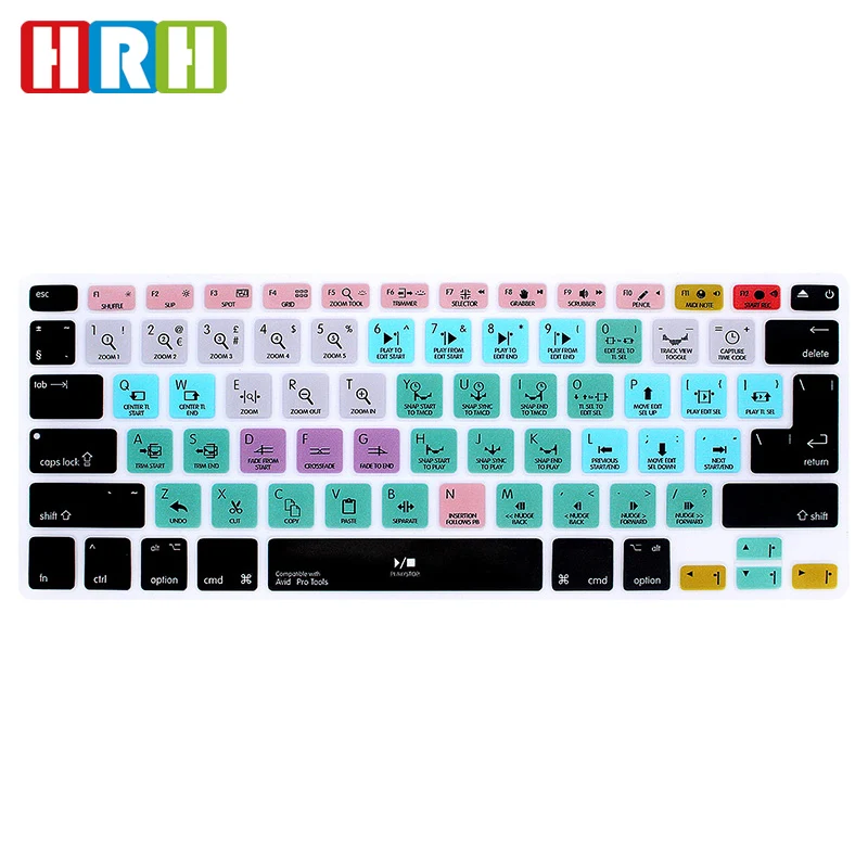 Avid Pro Tools Shortcuts Keyboard Cover Silicone Skin for Macbook Air Pro 13 15