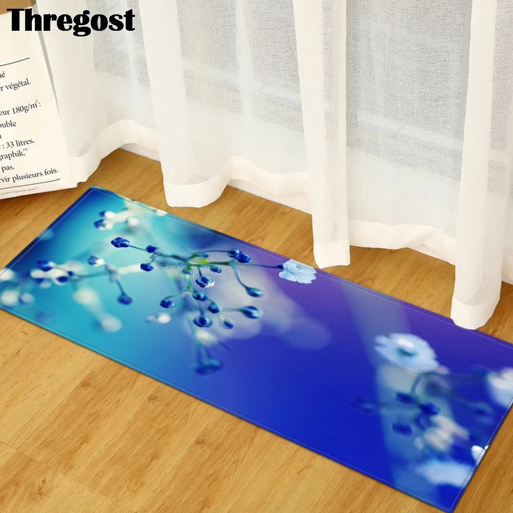 Thregost 3D живописный напольный коврик с принтом Добро пожаловать коврик для двери нескользящий кухонный ковер открытый Коридор длинный Коврик для двери
