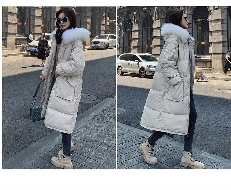 X-Long Женская зимняя куртка с хлопковой подкладкой, теплые плотные пальто большого размера, модная новинка, парка, женские куртки