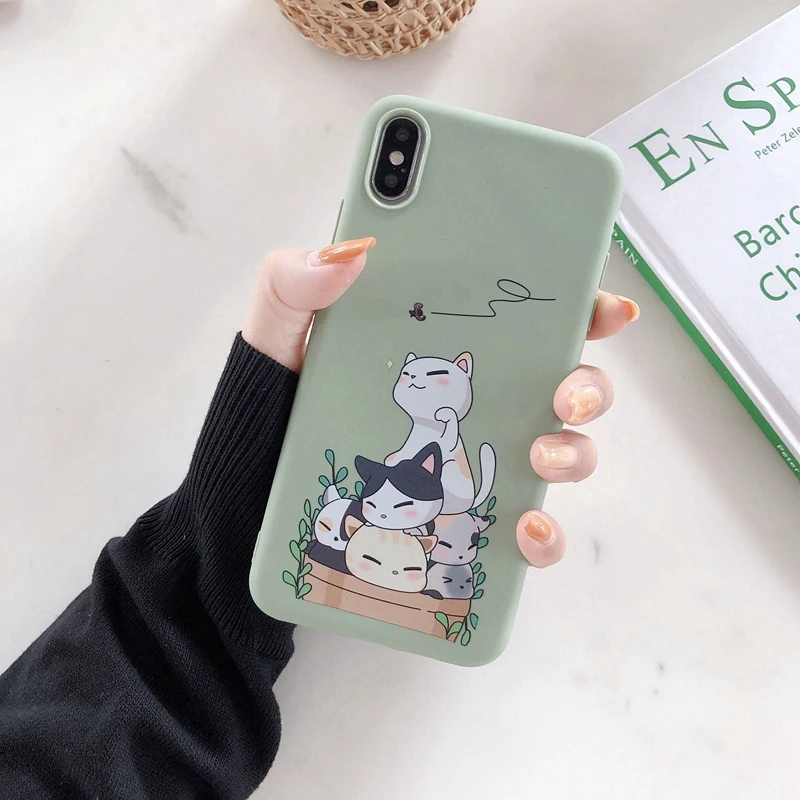 Мультяшный Мягкий силиконовый чехол для Etui iPhone 6 6S 7 8 Plus X XR XS Max 11 Pro Max 6,1 5,8 6,5 Мягкий силиконовый чехол с бантом - Цвет: ST-2