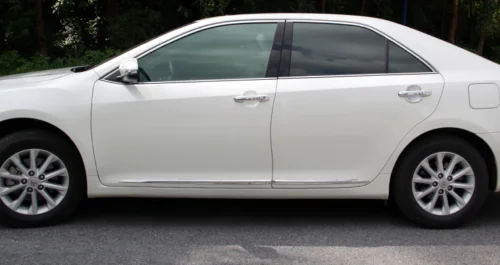 Для Toyota Camry Хром Боковая дверь корпус нижний чехол с полосками отделка 4 шт
