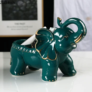 

European-style Ceramic Storage Box Into The Door To Porch Desktop Racks Wine Cabinet Jewelry Ornaments Housewarming Gifts