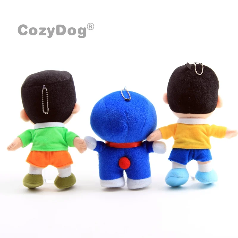5 шт./компл. 20 см Doraemon фигурки плюшевые игрушки кукла Peluche Nobita Nobi Shizuka Minamoto Takeshi Goda Dorami Doranikov мягкие игрушки