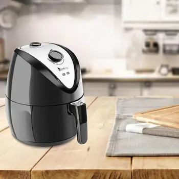 

2.7L Electric Deep Air Fryer Digital LED Touch Screen Timer Temperature Control Power Air Fryer 1500P 1500W 120V US Plug Black