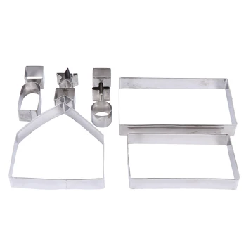 

1 Set/10pcs Cookie Cutter Premium Christmas Stainless Steel Baking Tools Cookie Mold Biscuit Mold for Cooking Home Kitchen