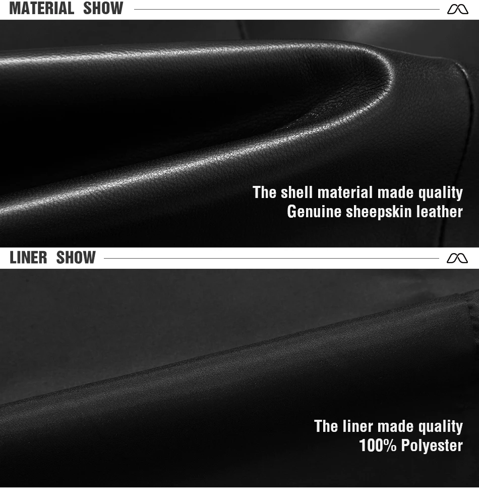 Discount Golomise&Imbettuy Men Fashion Real/Genuine Sheepskin Leather Jacket/Coat Overcoat 1