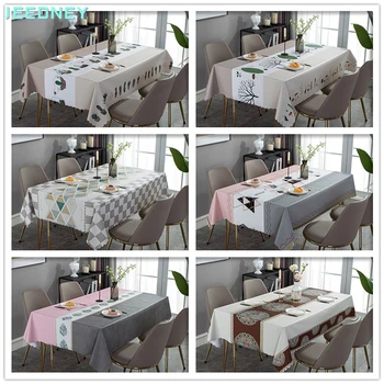 

PVC Table Cloth Clothes Rectangular Square Plastic Desk Cover Tablecloth Waterproof Table Decoration Manteles de Mesa