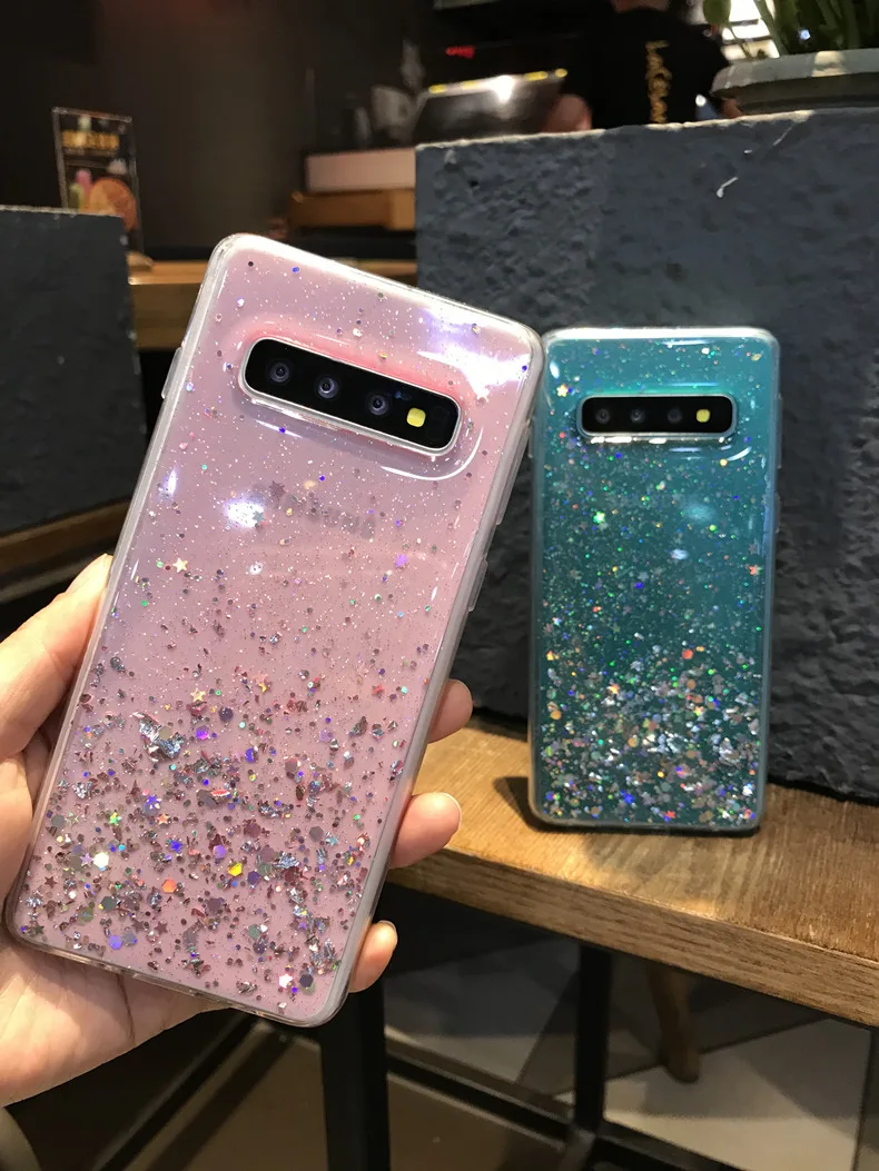 Закаленное стекло противоударный бампер чехол для телефона samsung Galaxy S8 S9 S10 10E Lite note10 Plus задняя крышка чехол - Цвет: PINK