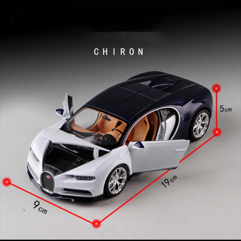 Модель автомобиля Bugatti Chiron 1:24 с оригинальной коробкой|Наземный транспорт| |