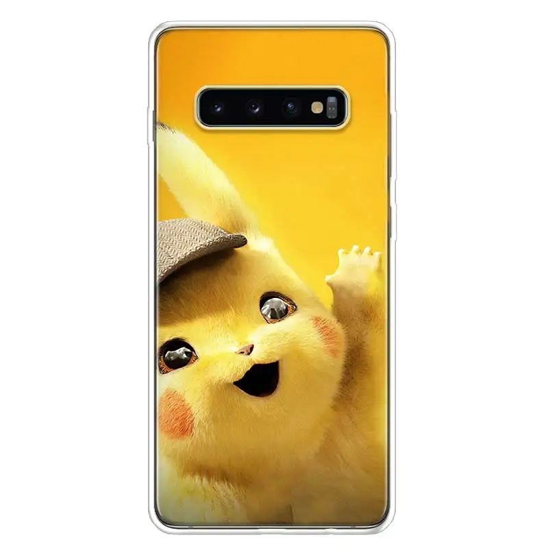 Пикачу обложка фильма чехол для телефона для samsung Galaxy S10+ Note 10 9 8 S9 S8 J4 J6 J8 плюс S7 S6 корпус под плетенную сумку - Цвет: TW003-1
