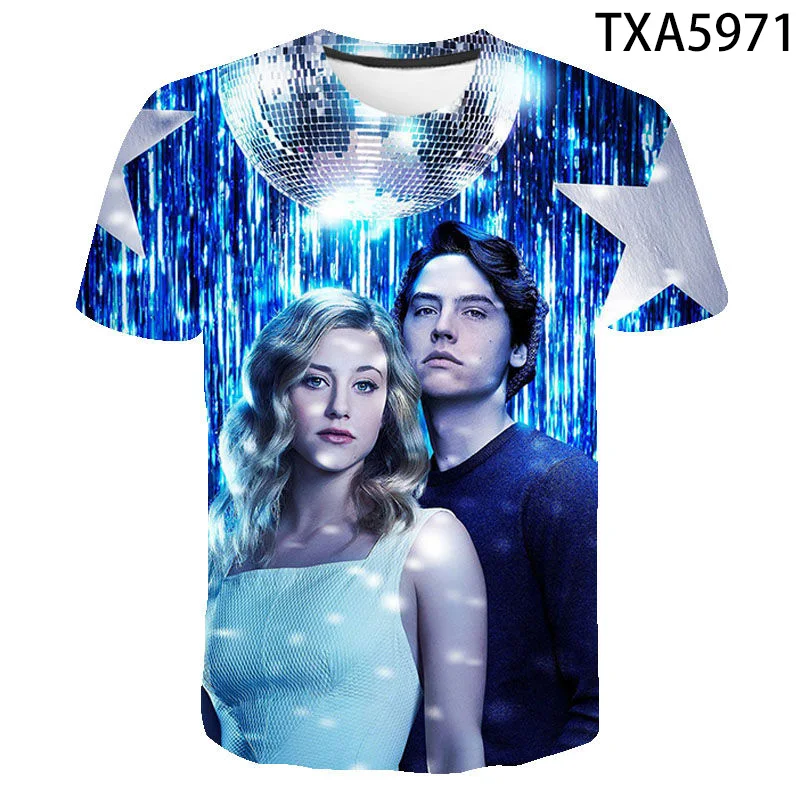 Летняя новая уличная одежда Riverdale модные повседневные футболки для мальчиков и