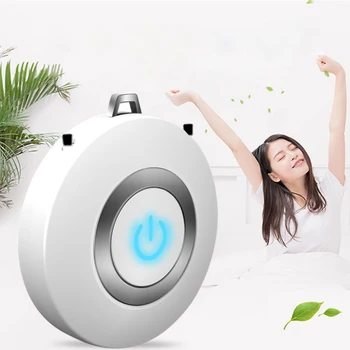 

USB Portable Wearable Air Purifier Personal Mini Air Necklace Negative Ion Air Freshener No Radiation Low Noise for Adults child