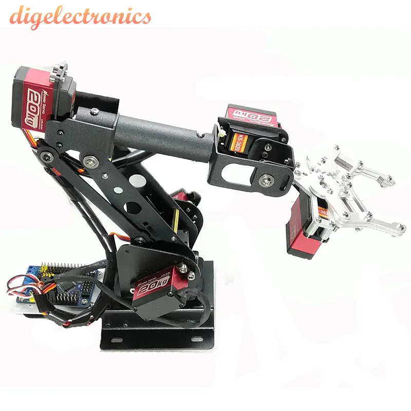 6DOF механический рычаг зажим коготь с сервоприводом MG996R программное обеспечение тестирование металлический сплав робот манипулятор для DIY механическая рука