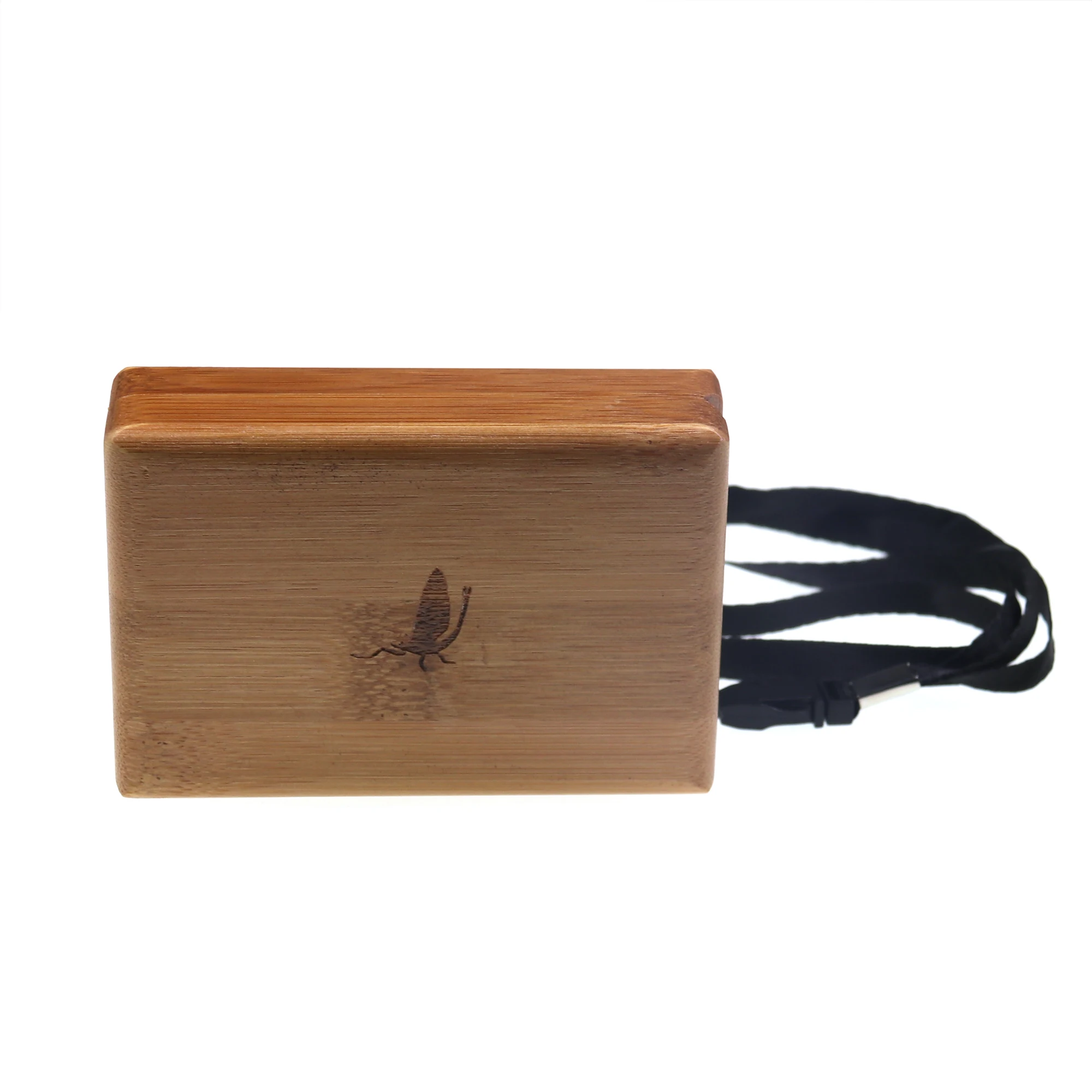 Bimoo 1PC Small Waterproof Easy Grip Foam Fly Fishing Box Wood Fly