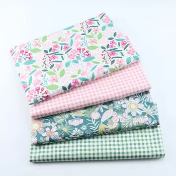 

Pastoral Style Flower Cotton Fabric Printed Beautiful Floral fabric for Quilt Cover Sheet Summer Day Girl'S Dress Cloth