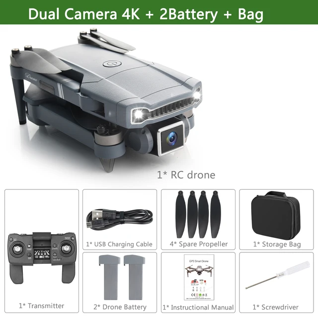 S179  GPS RC Drone with Camera 4K 6K Hd GPS Professional 5G WiFi FPV Brushless Foldable Quadcopter 800m Control DistanceVS SG907