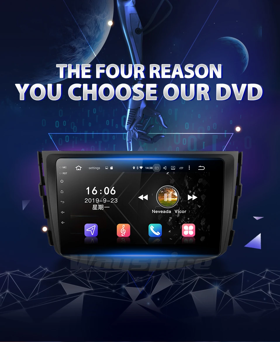Gps навигации автомобиля dvd-плеер для toyota rav4 2007 2008 2009 2010 2011 PX6 Android 9,0