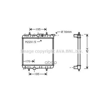 

Radiator cooling Peugeot 206 206 SW Ava art. pe2243
