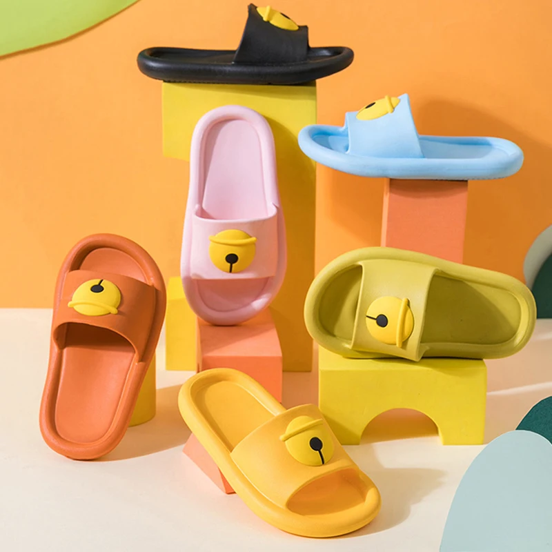 

New Children's Sandals kid indoor non-slip soft Bottom Indoor Bath slippers Summer Flip Flops Baby Beach Swimming Slipper