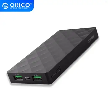 

ORICO 10000mAh Polymer Power Bank Portable Mobile Phone External USB Battery Supply Charger Powerbank For xiaomi IPHONE 8 X