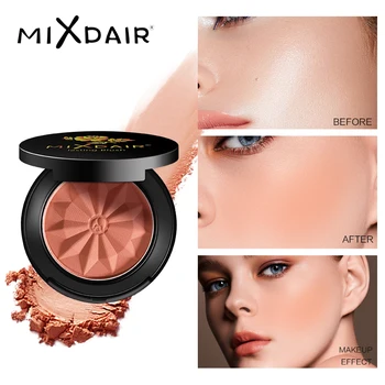 

MIXDAIR 5 Colors Face Blusher Powder Rouge Makeup Cheek Blusher Matte Powder Illuminated Blush Powder Contour Shadow Blusher