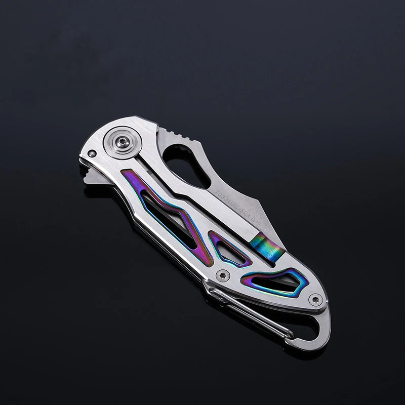 SANRENMU 7033 Карманный EDC Кемпинг выживания складной нож с ручкой из нержавеющей стали для охоты и путешествий