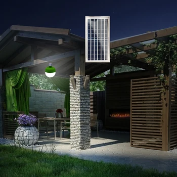 

Portable Solar LED Light Bulb Automatically Recharging Fence Human Motion Remote Control Landscape Lamp for Home Indoor